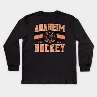 Graphic hockey Funny Gifts Boys Girls Kids Long Sleeve T-Shirt